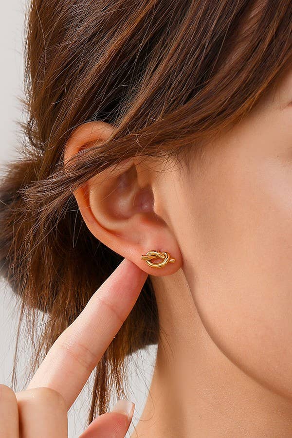 18K STAINLESS STEEL WATERPROOF TARNISH FREE KNOT | 40E305: GOLD