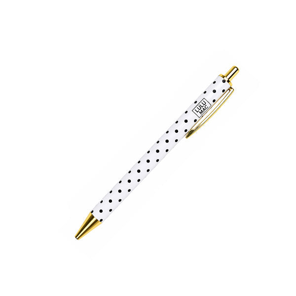 LULU MAC | White/Black Dot Ink Pen