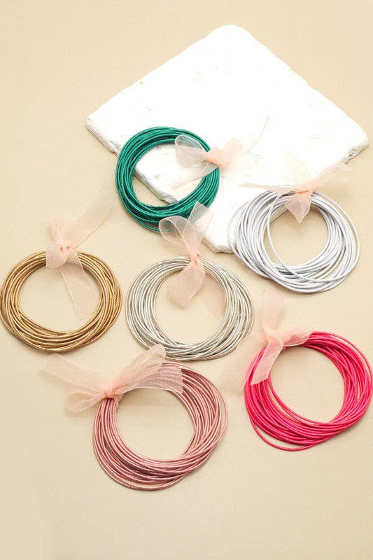 Guitar String Bracelets -20pcs set: ROSE