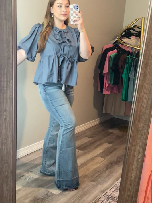 HW “Tummy Control” w/ Release Hem Flare – Judy Blue