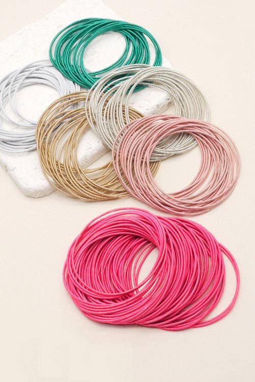 Guitar String Bracelets -20pcs set: ROSE