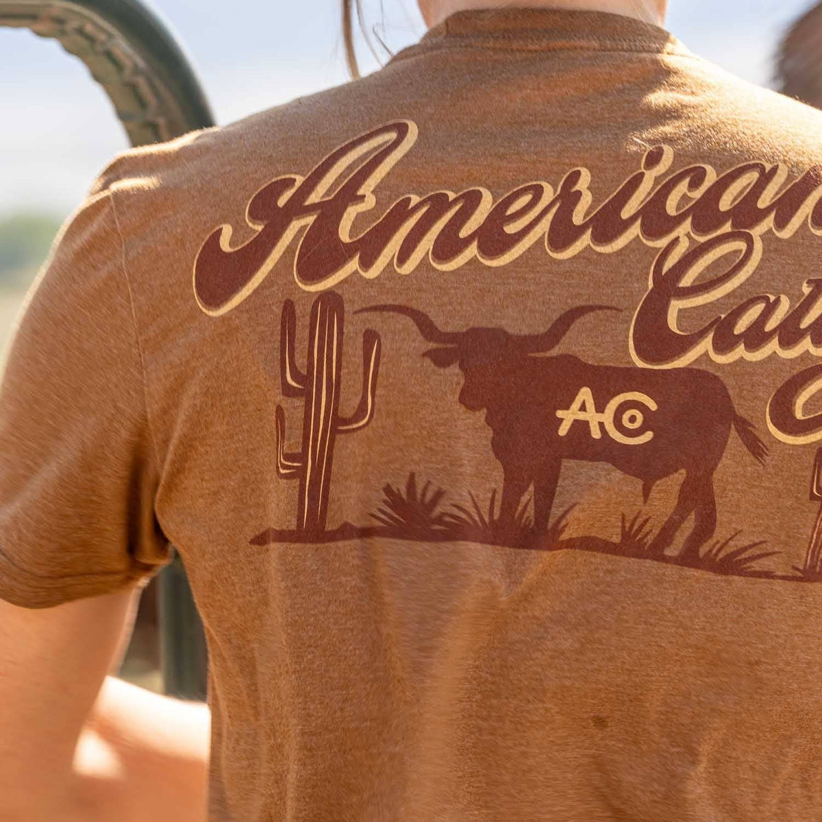 American Cattle Shadowhorn Gold Gentlemans Tee