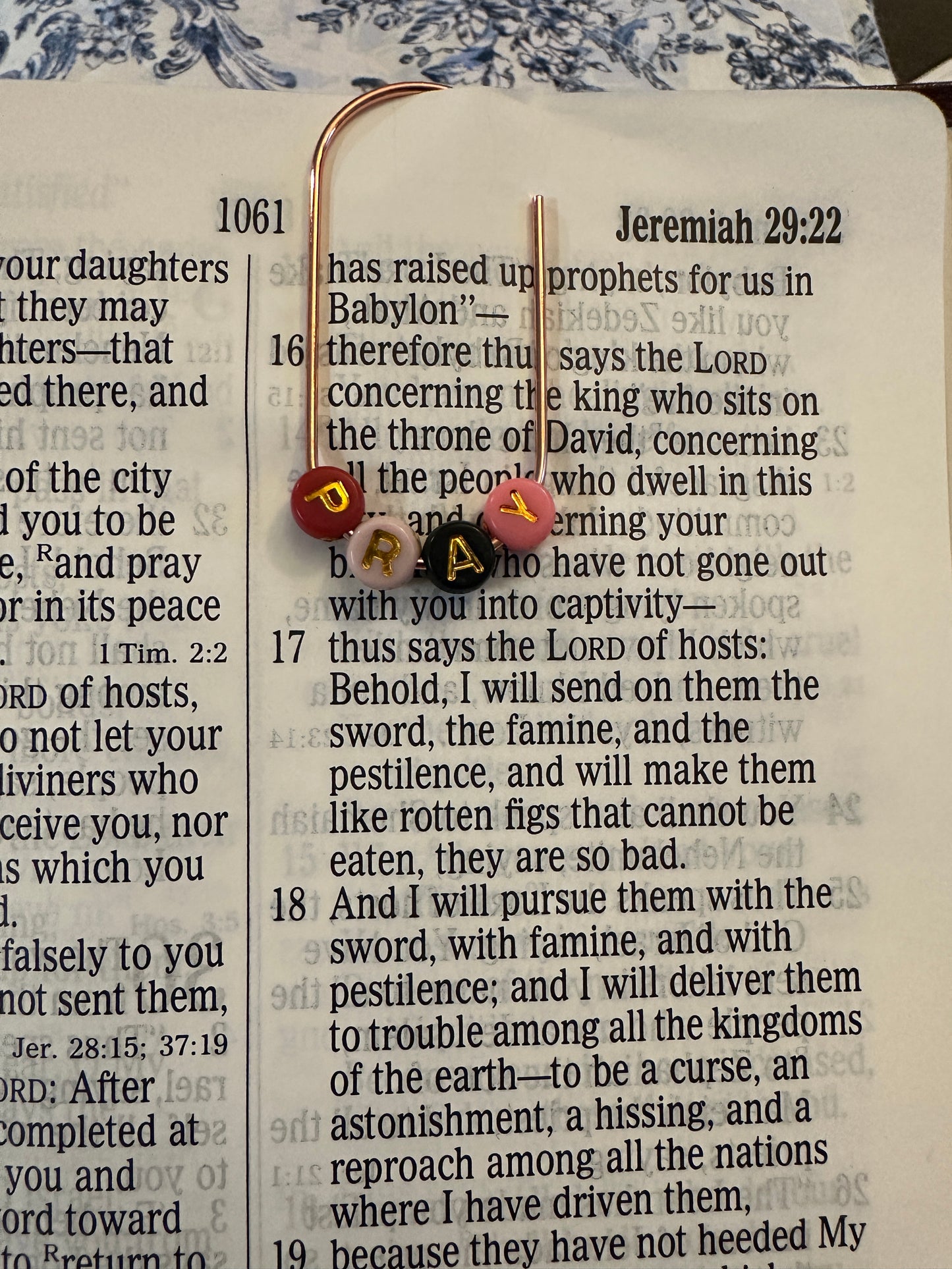PRAY Bible Bookmark Clip