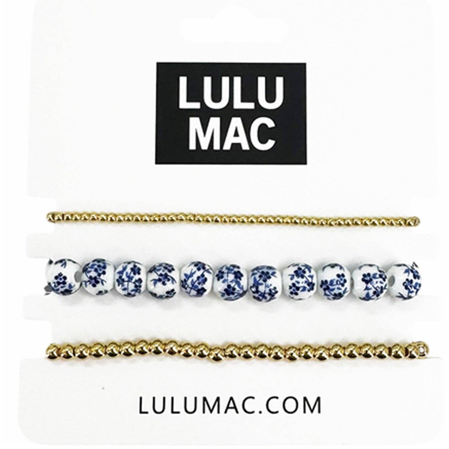 LuLu Mac Blue Floral Bracelet