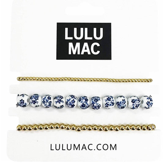 LuLu Mac Blue Floral Bracelet