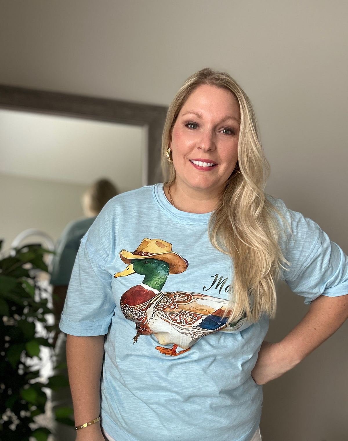 Mallard Duck Short Sleeve Oversized Tee