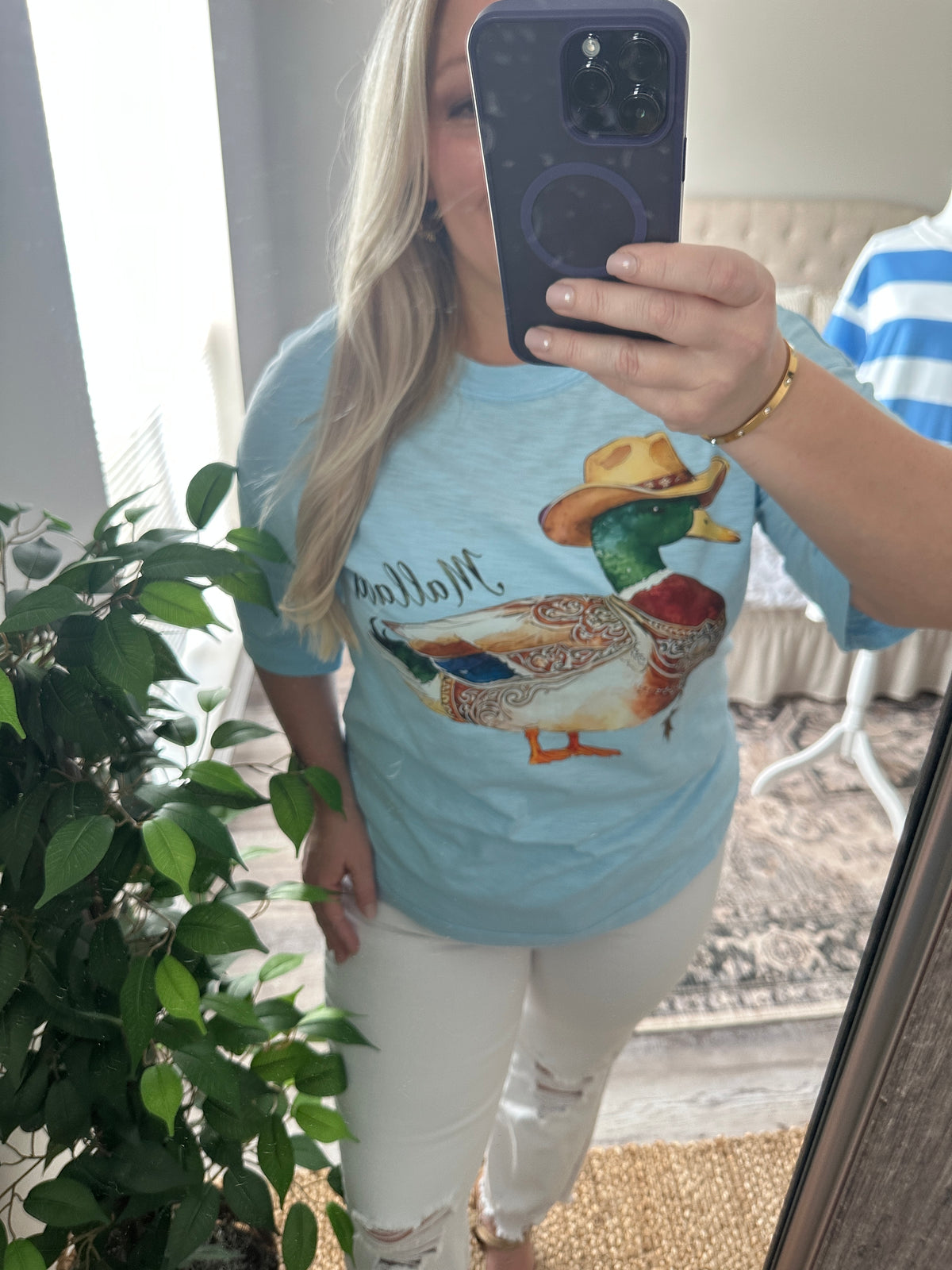 Mallard Duck Short Sleeve Oversized Tee