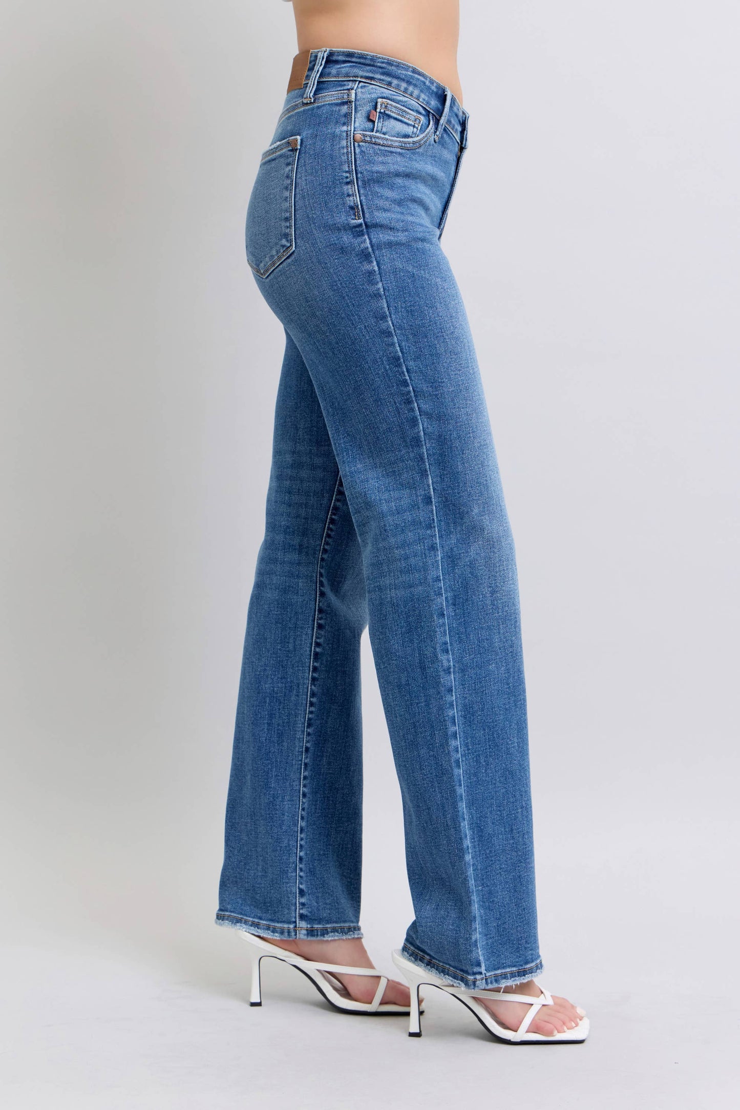 High Waisted V-Front WB Vintage Wash Straight Fit – Judy Blue