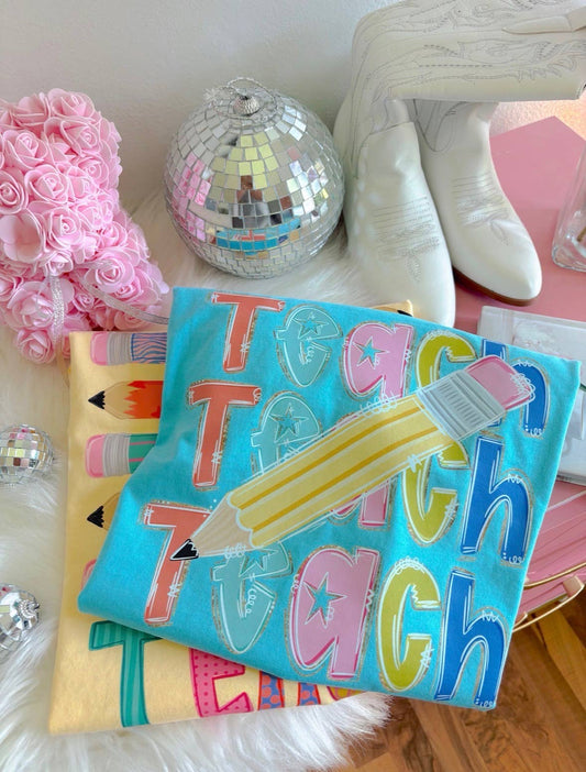 Teach Pencil Tee 