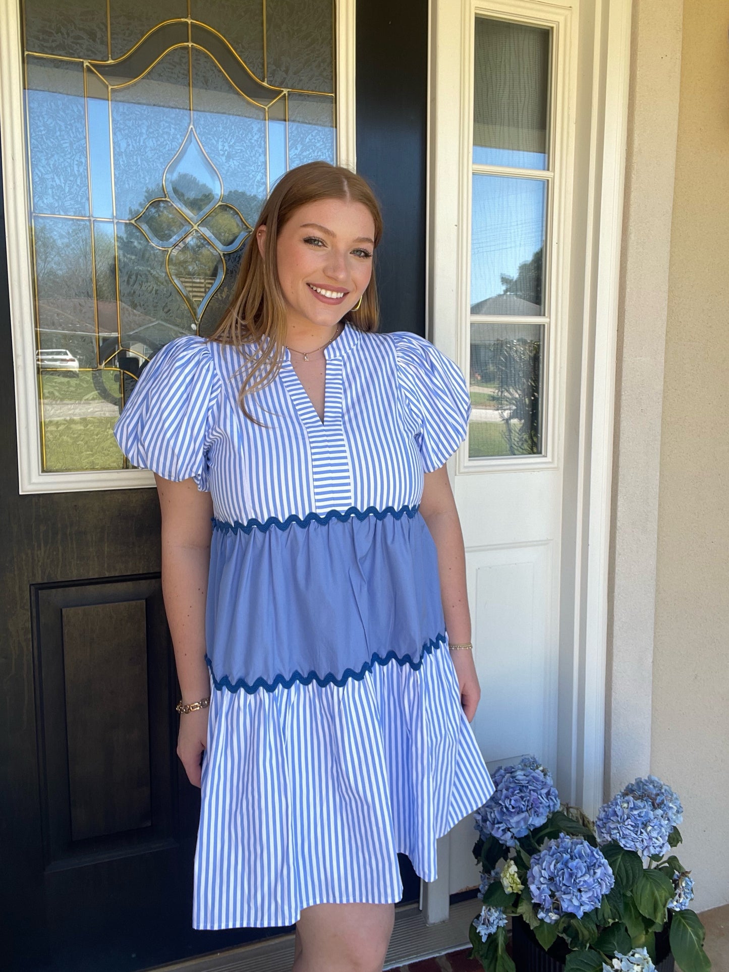 Blush Breeze Dress – Blue