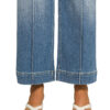 High Rise Pintuck Wide Leg Crop Jeans - Curvy