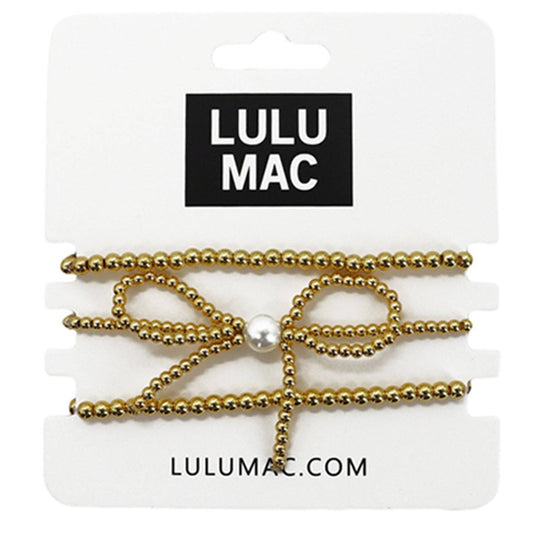 LuLu Mac BR-BOW-GOLD-3 Bracelet