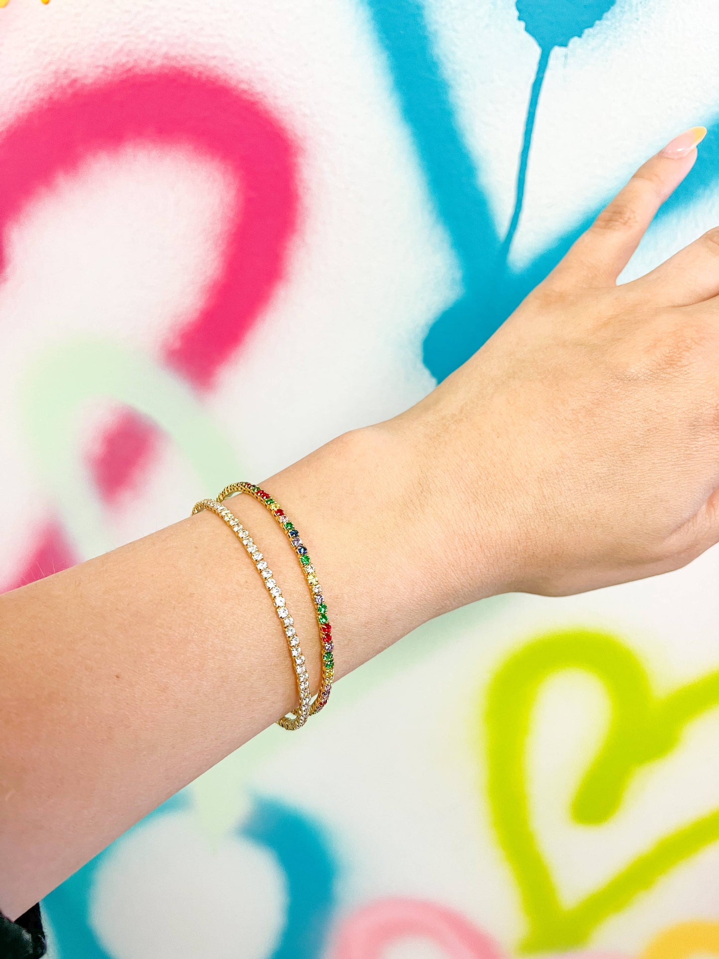 Dawn CZ Adjustable Bracelets: Clear