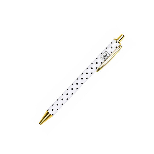 LULU MAC |  White/Black Dot Ink Pen