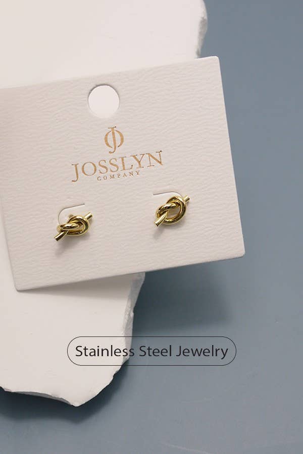 18K STAINLESS STEEL WATERPROOF TARNISH FREE KNOT | 40E305: GOLD