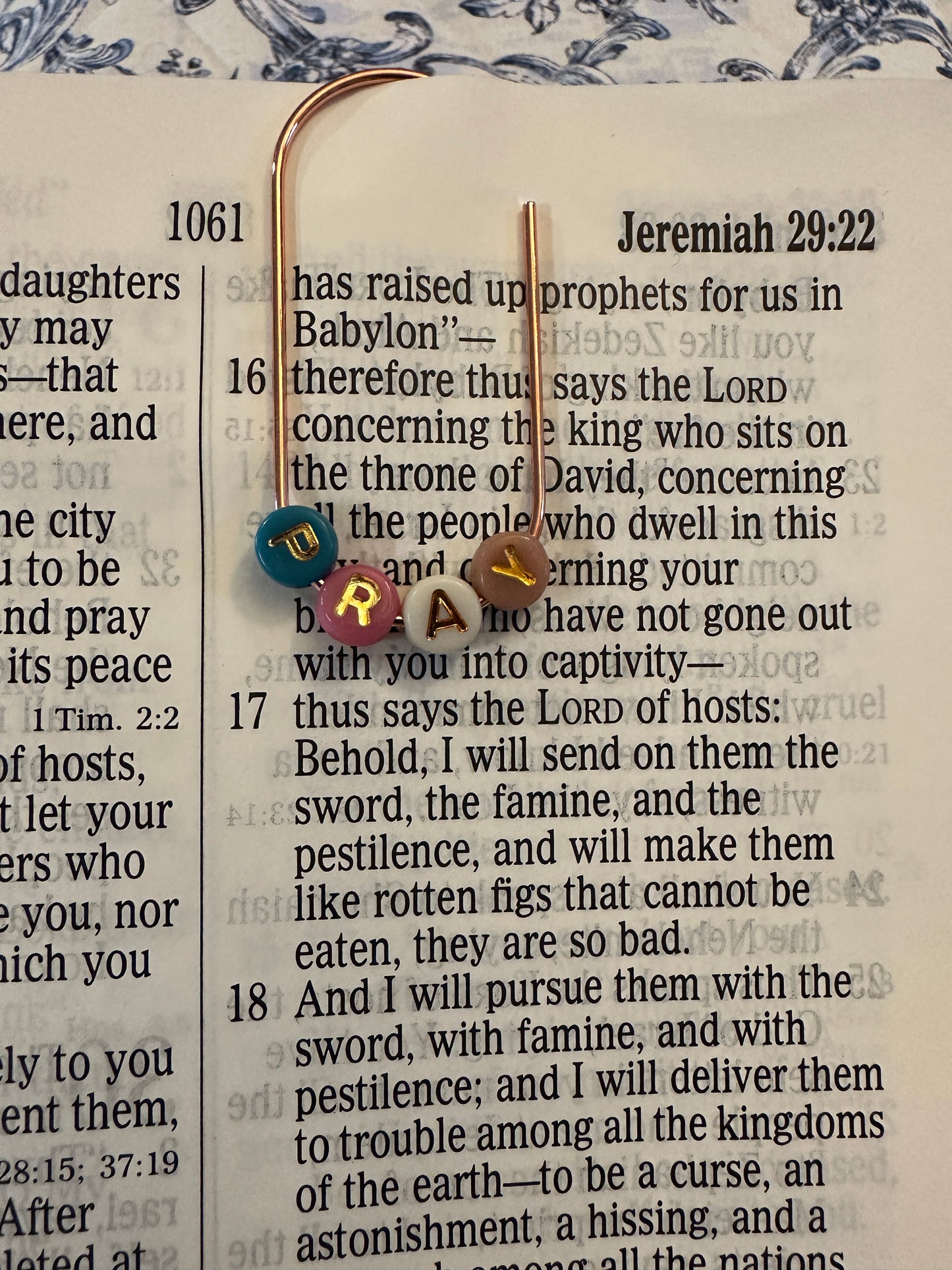 PRAY Bible Bookmark Clip