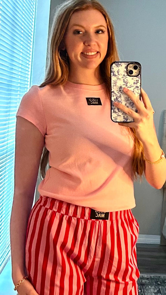 Lulu Mac Baby Doll Top Pink