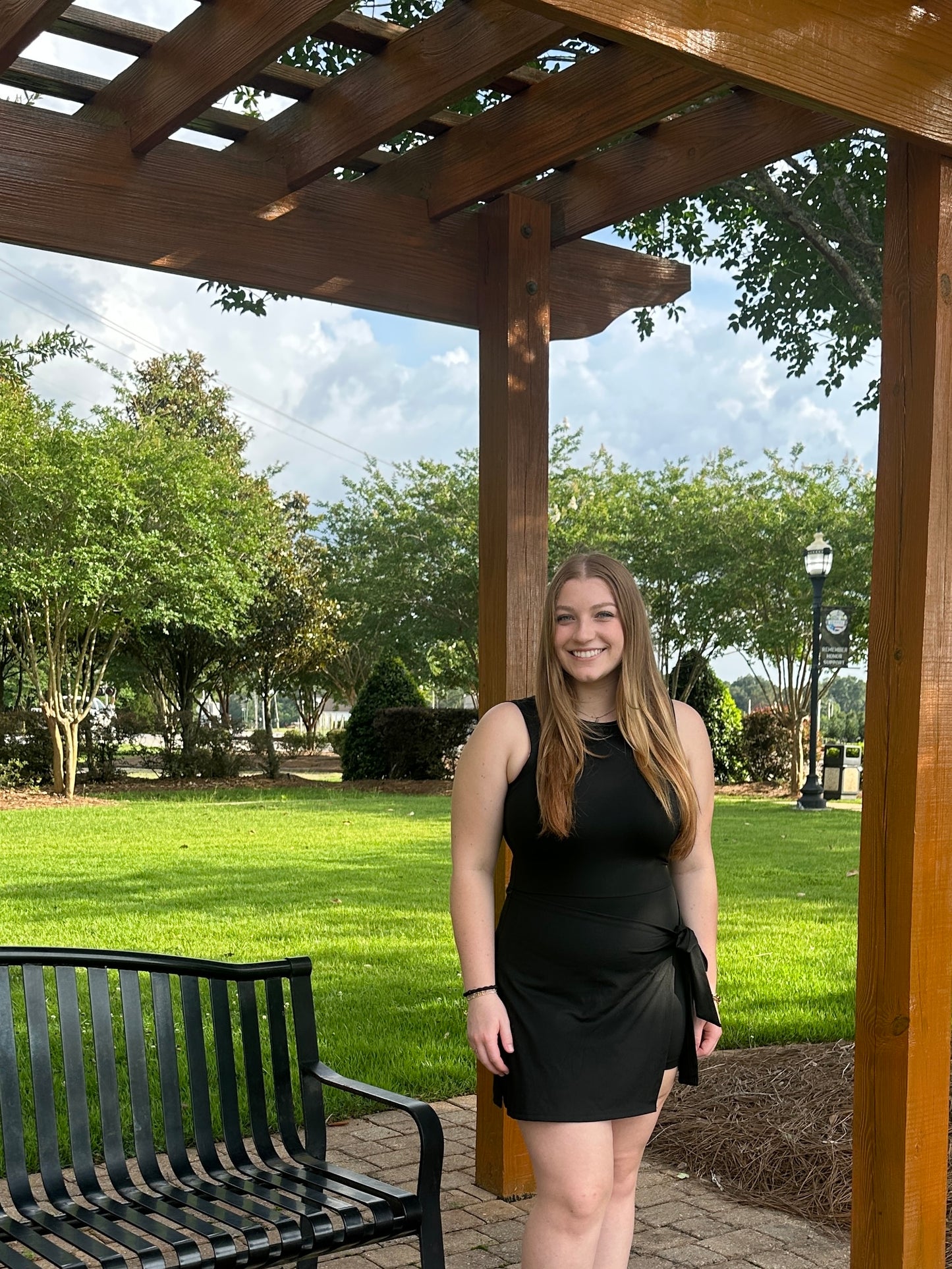 Kayla’s Premium Court skort dress with bow tie skirts: Black
