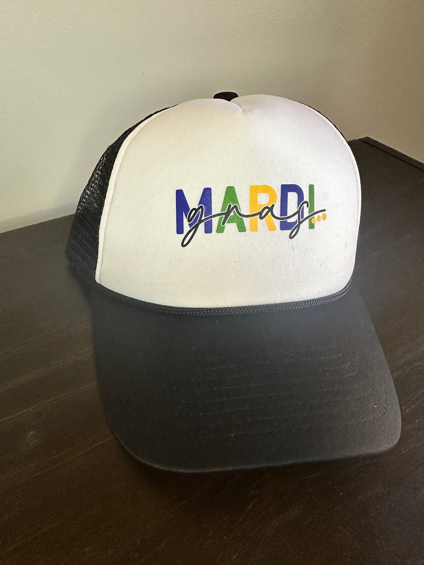 Mardi Gras Vintage Baseball Cap – Black