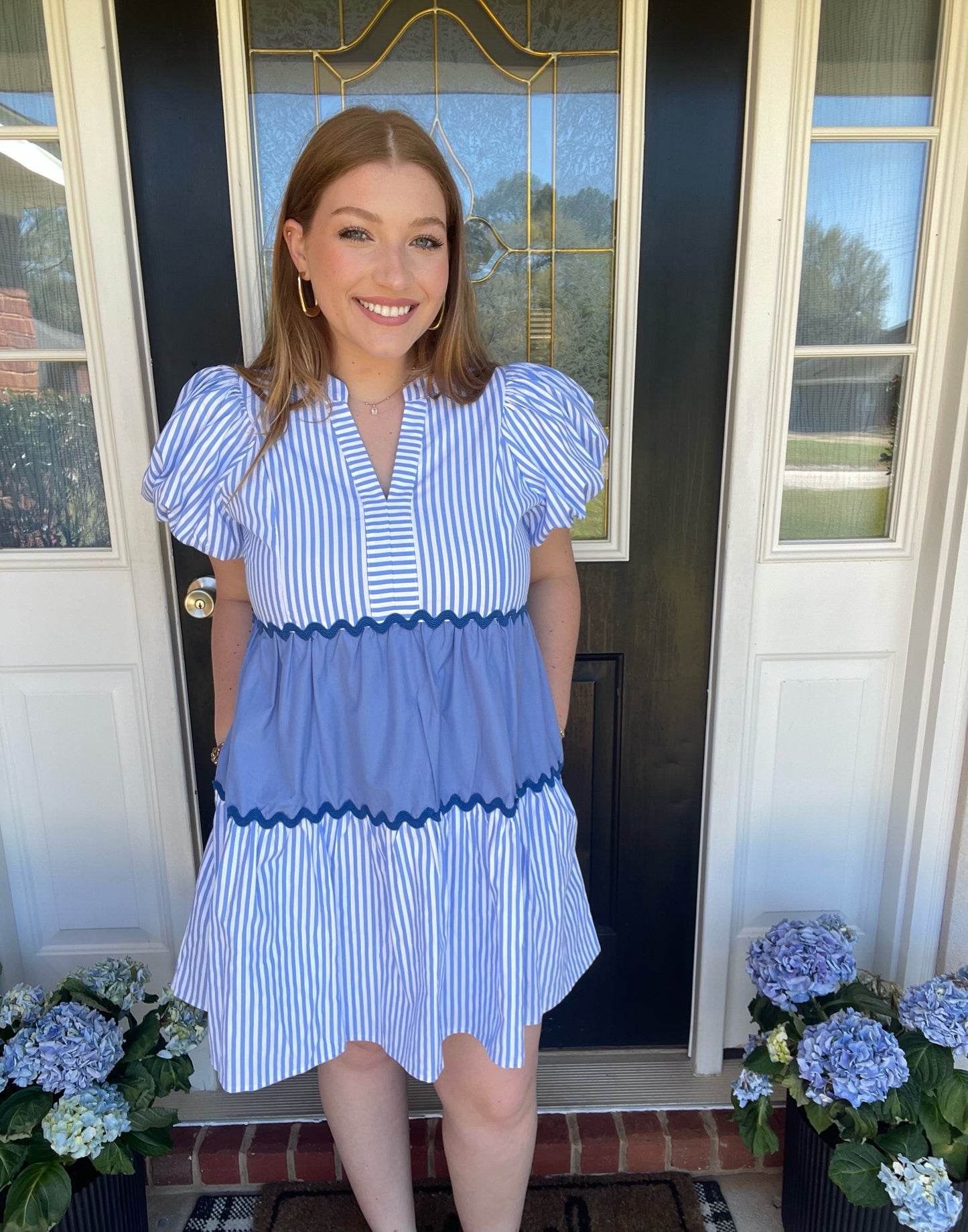 Blush Breeze Dress – Blue