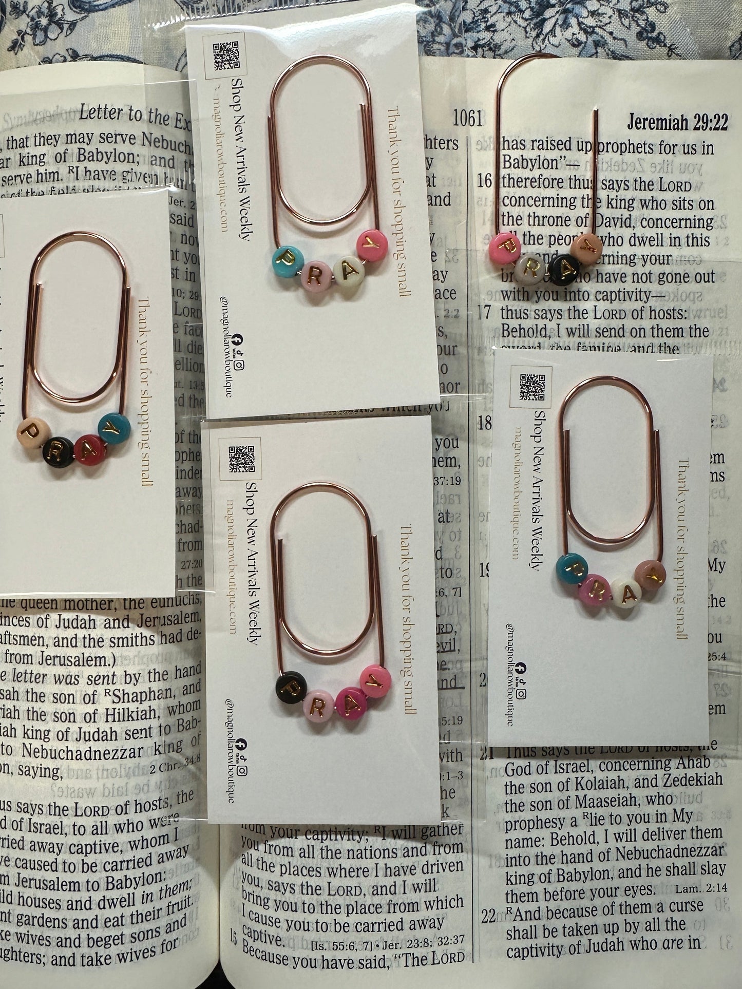 PRAY Bible Bookmark Clip
