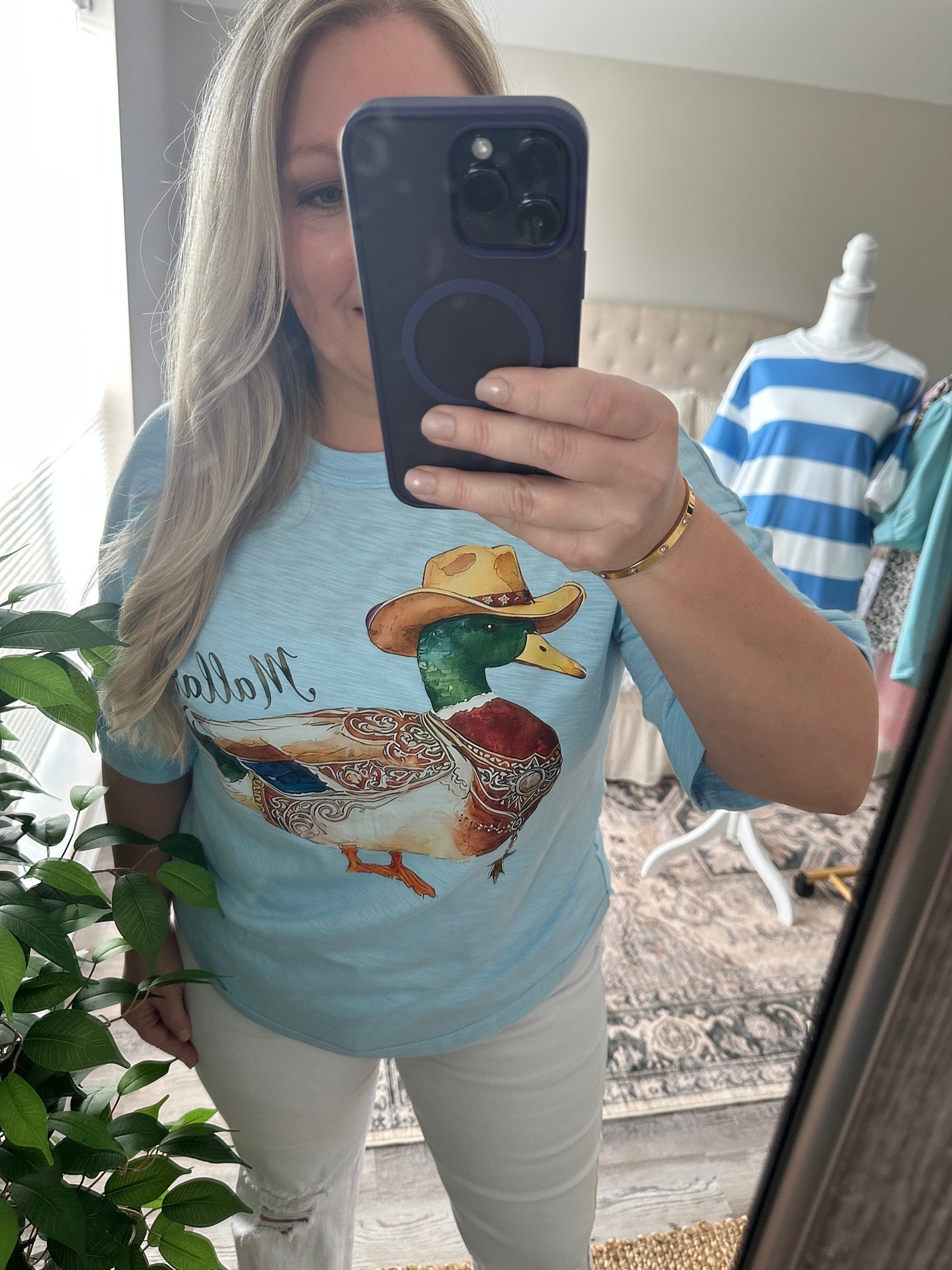 Mallard Duck Short Sleeve Oversized Tee