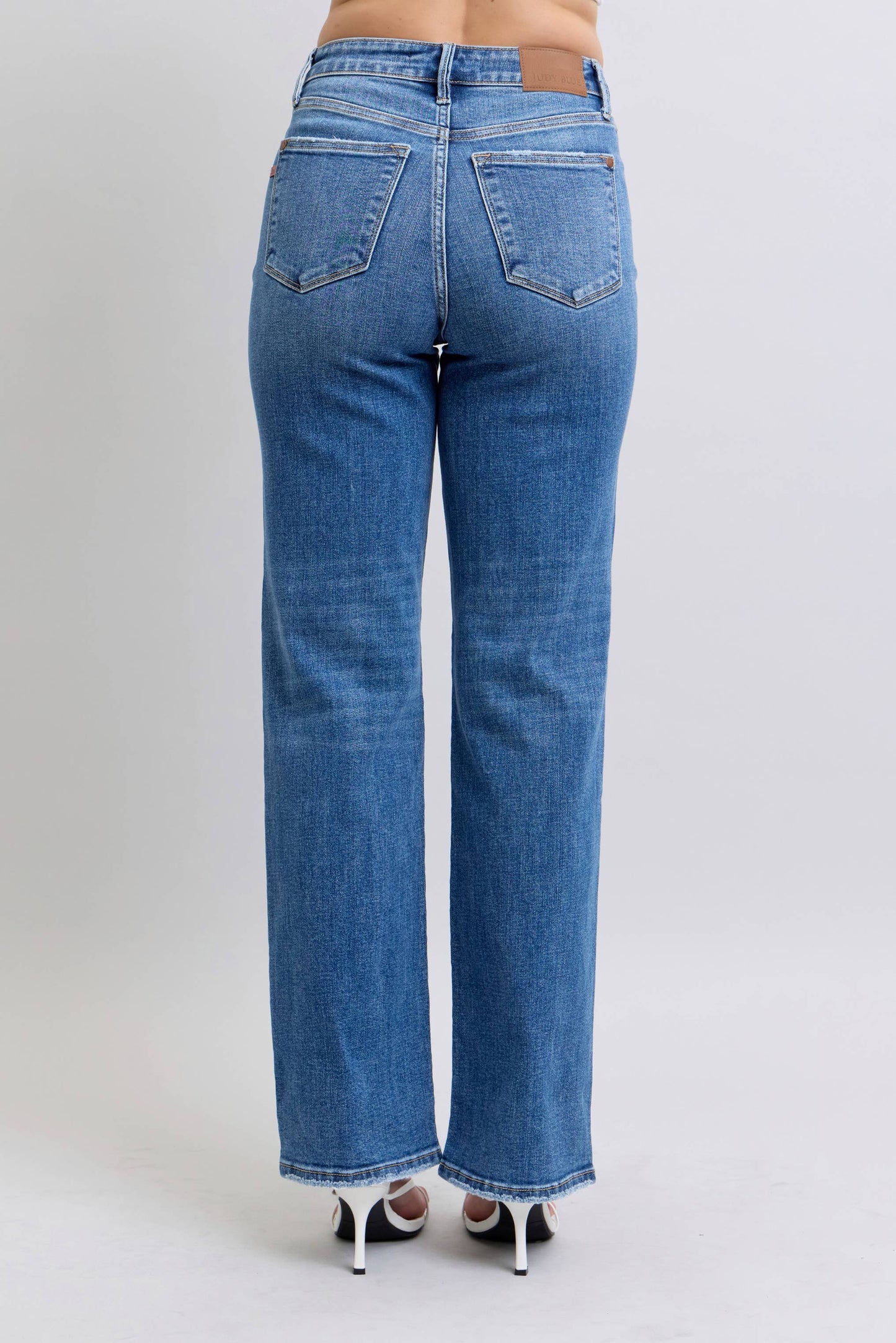 High Waisted V-Front WB Vintage Wash Straight Fit – Judy Blue