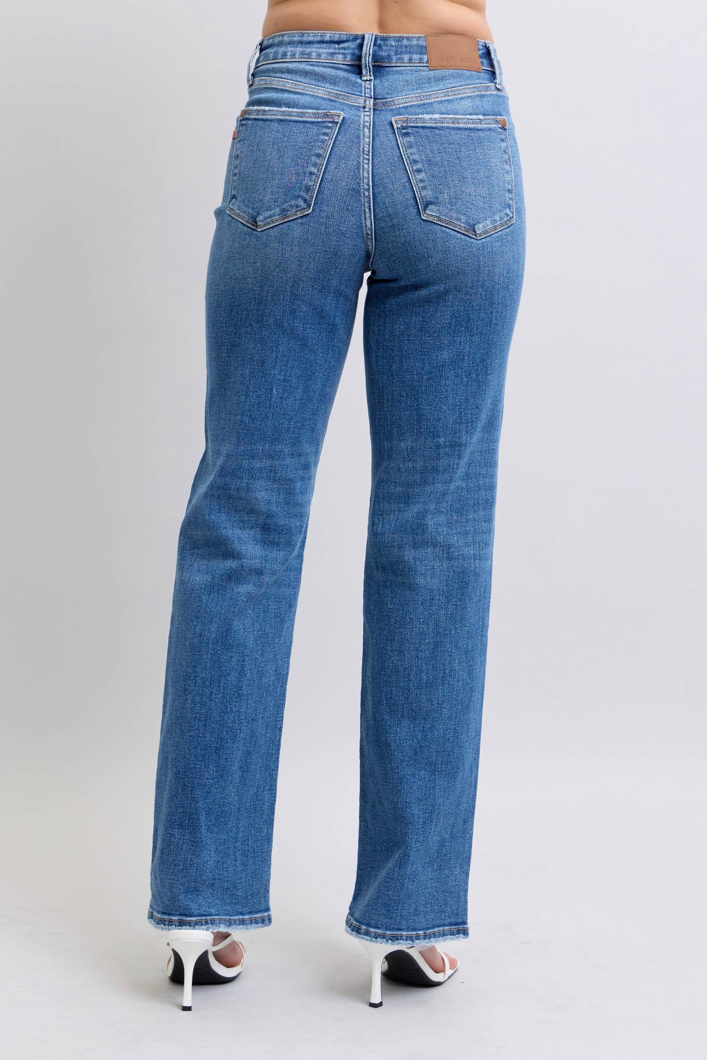 High Waisted V-Front WB Vintage Wash Straight Fit – Judy Blue