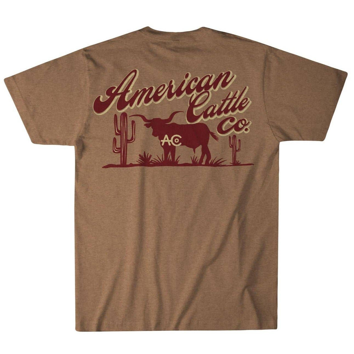 American Cattle Shadowhorn Gold Gentlemans Tee