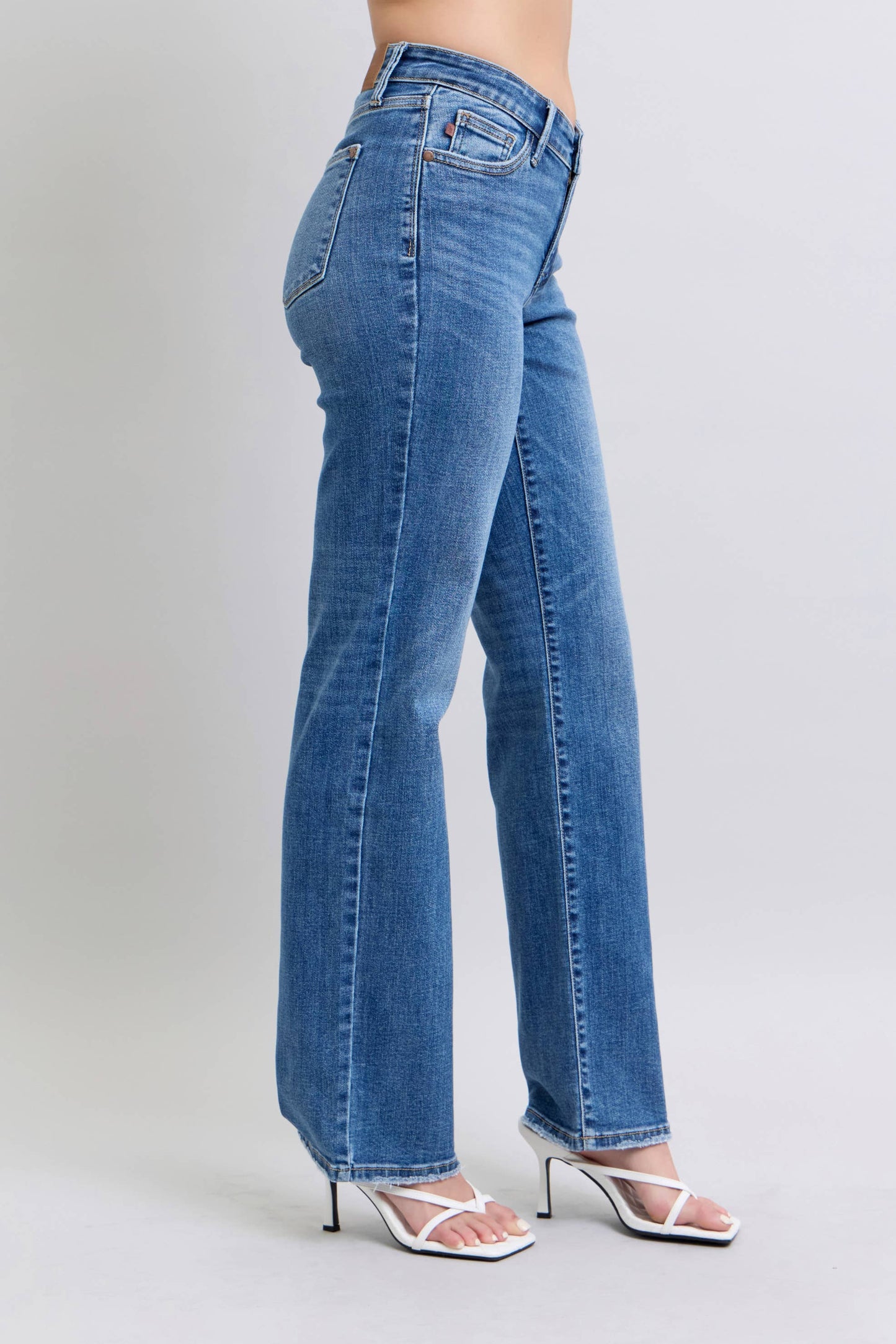 High Waisted V-Front WB Vintage Wash Straight Fit – Judy Blue