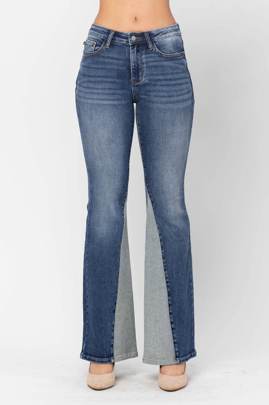 Midrise Inseam Panel Flare – Judy Blue